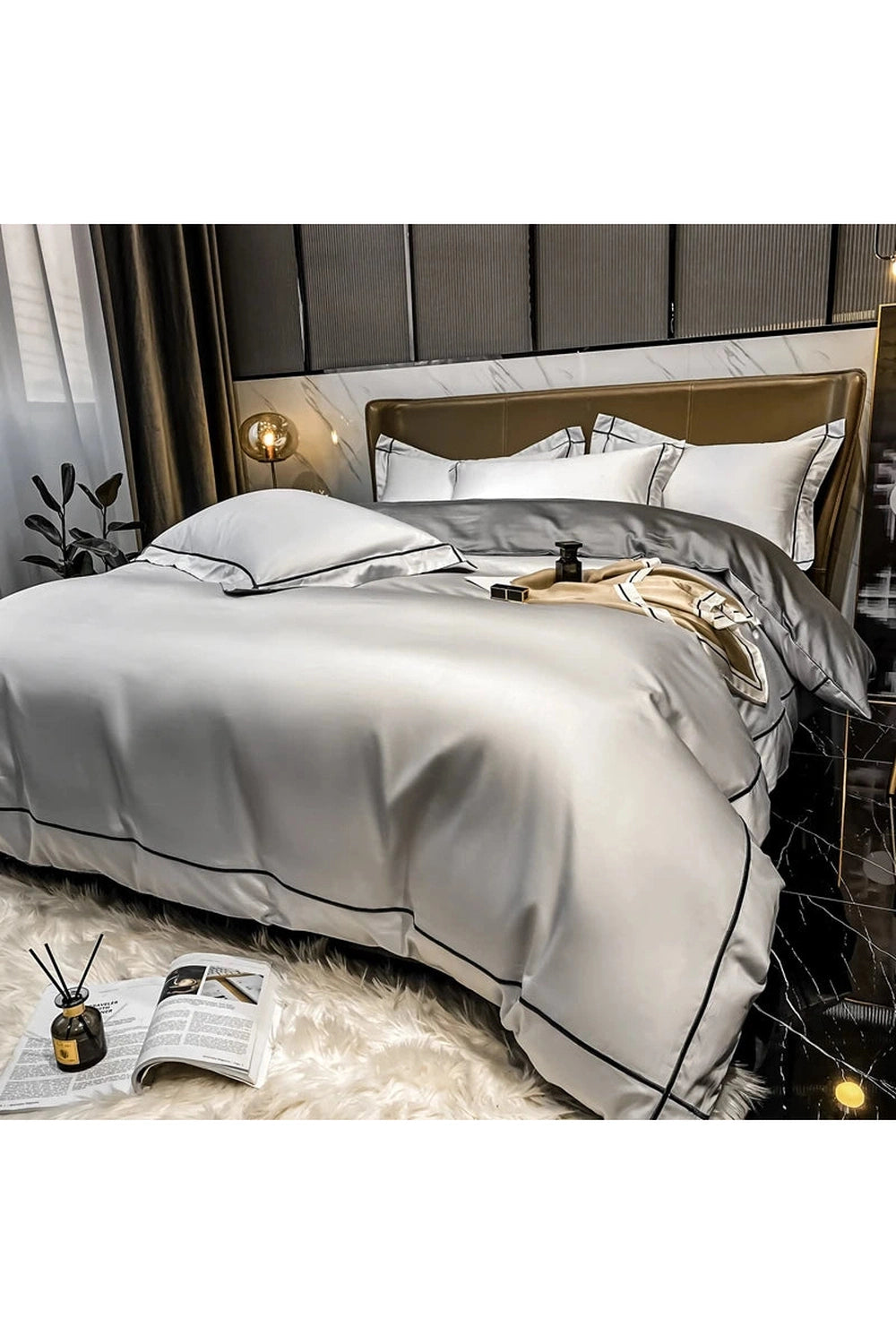 White Egyptian Cotton Bedding Set