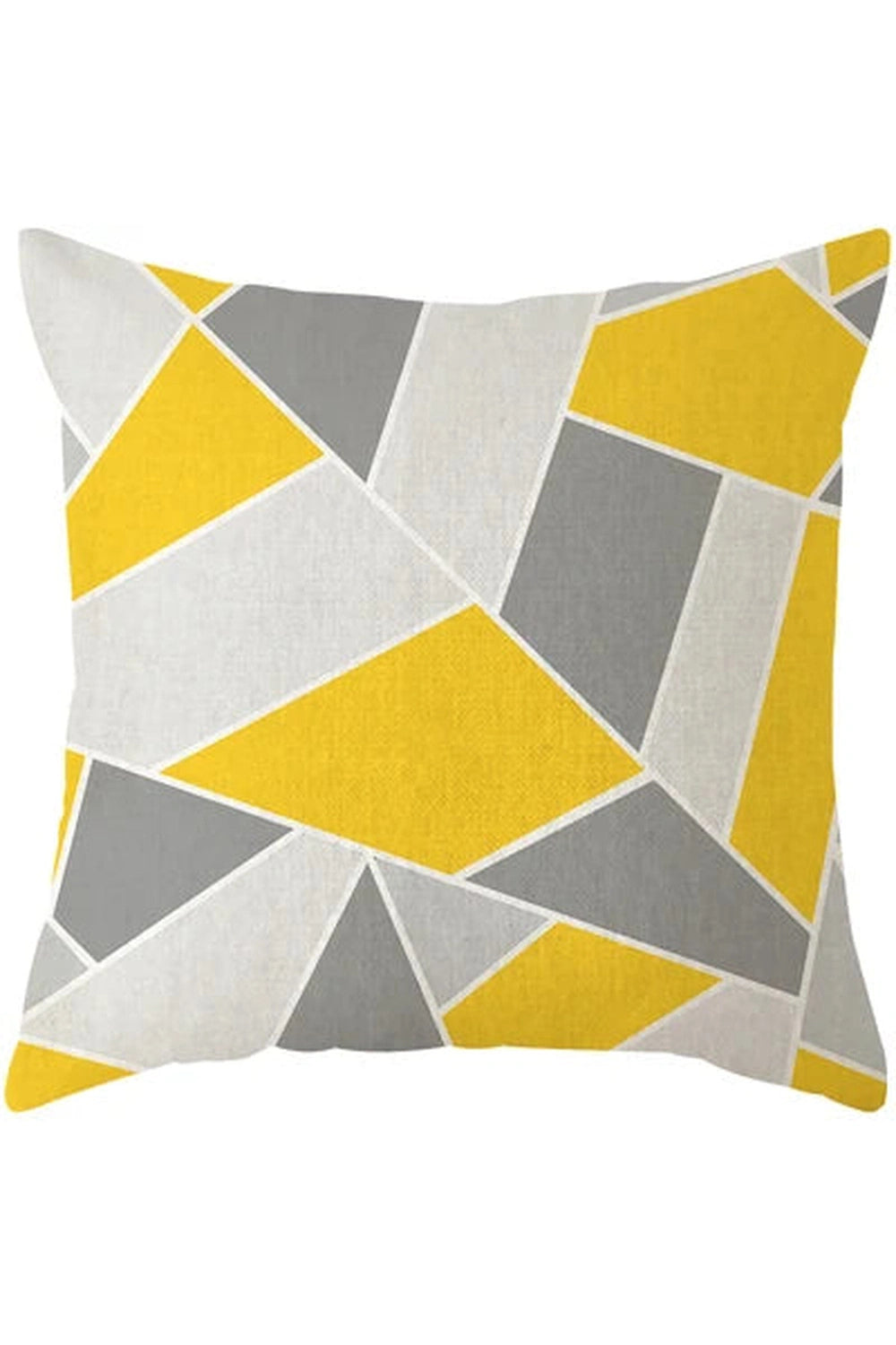 Fall Decor Yellow Deer Geometry Pillow Case