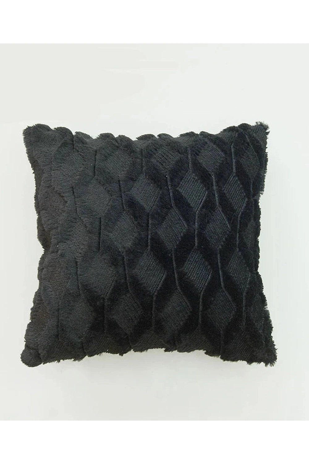 Plush Geometric Sofa Pillow Case