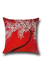 Wall Floral Printed Pillow Case