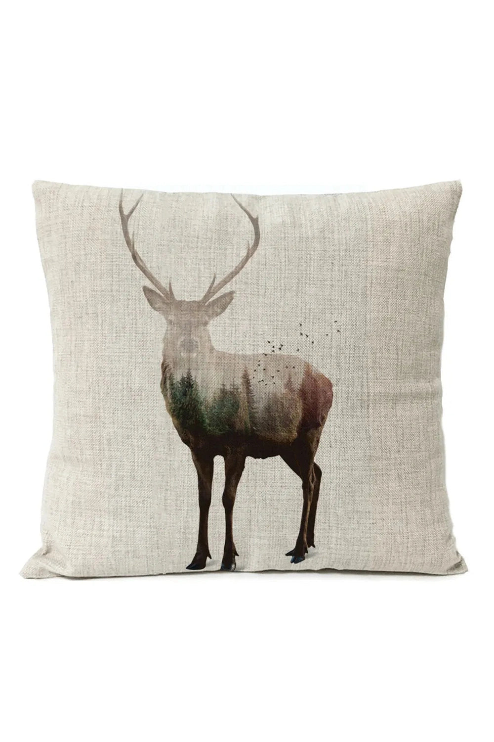 Forest Bear Linen Pillow Case