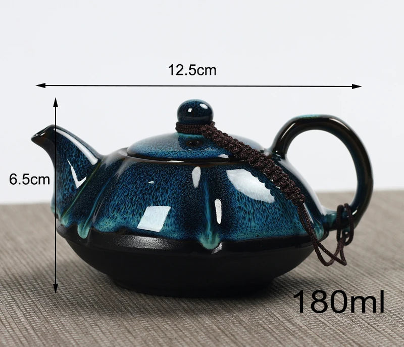 Deep Blue Handcrafted Teapot