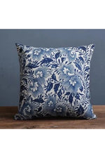 Porcelain Floral Sofa Pillow Case