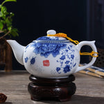 Blue White Ceramic Teapot