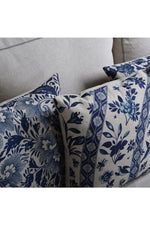 Porcelain Floral Sofa Pillow Case