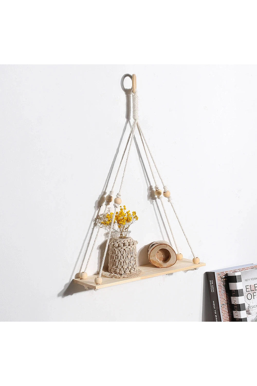 Macrame Wall Hanging Shelf Tassel