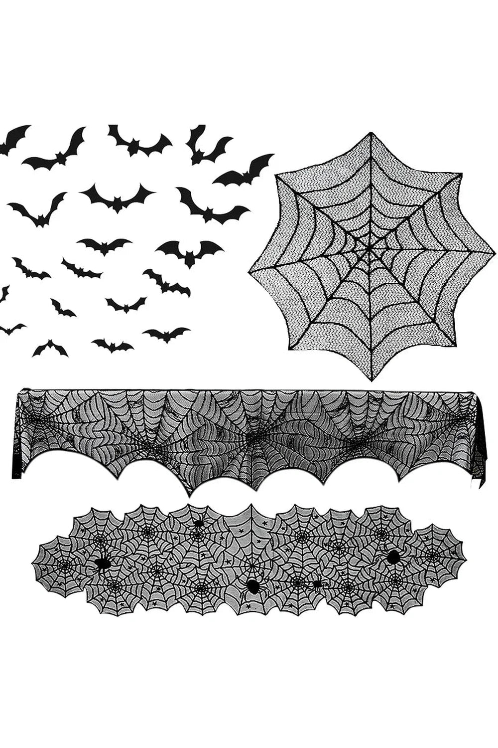 Gothic Spiderweb Tablecloth