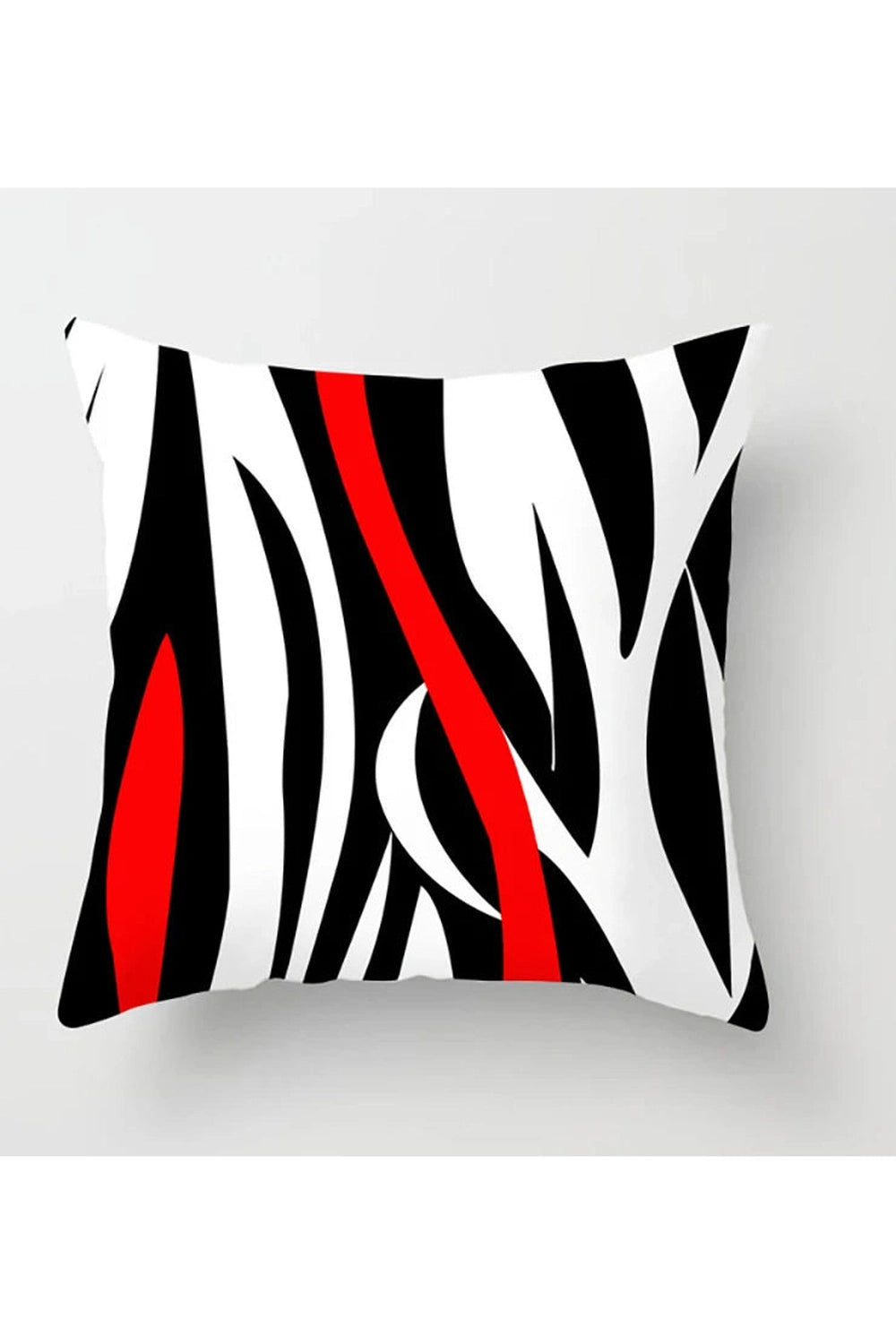 Red Geometric Fashion Pillow Case