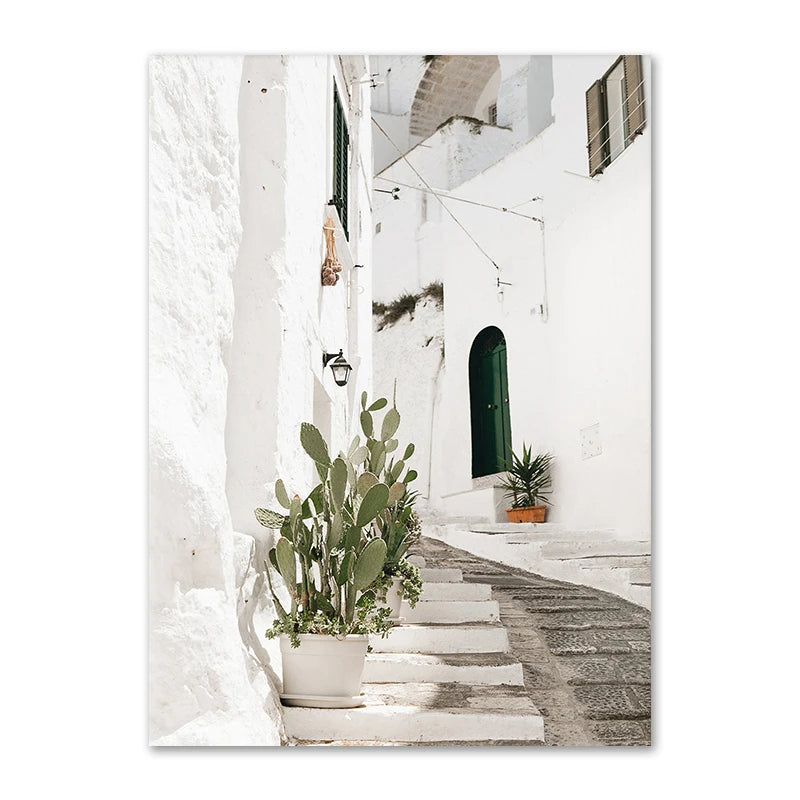 Italian Cactus Canvas Poster