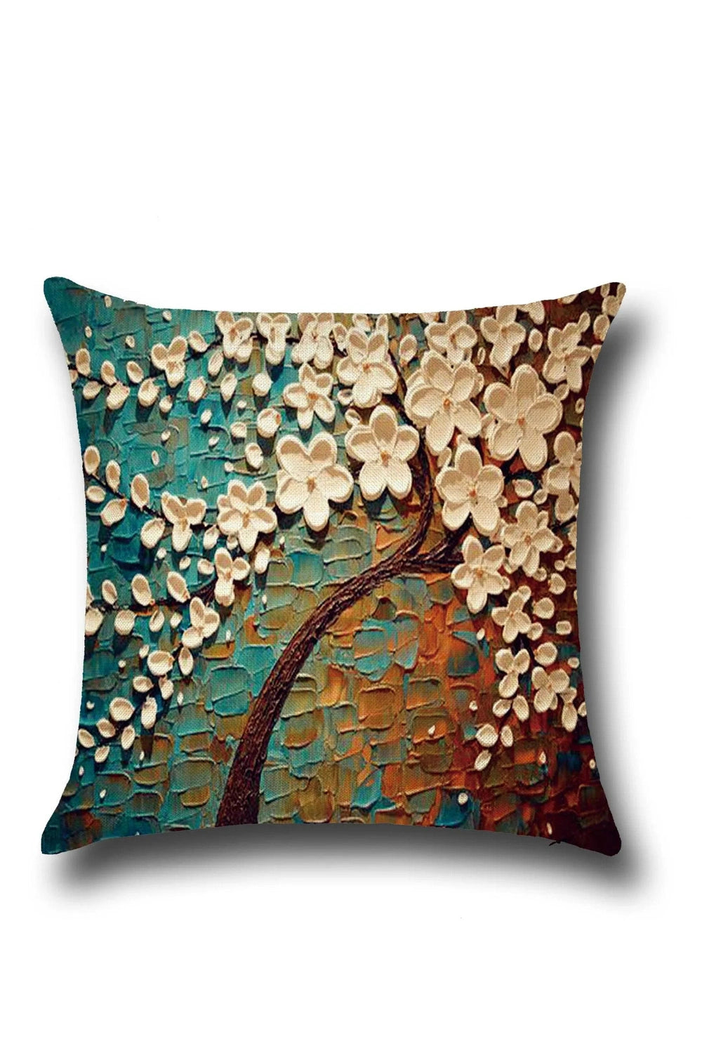 Wall Floral Printed Pillow Case