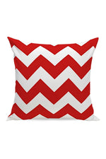 Red Geometric Fashion Pillow Case