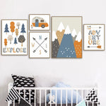 Mountain Adventure Canvas Poster