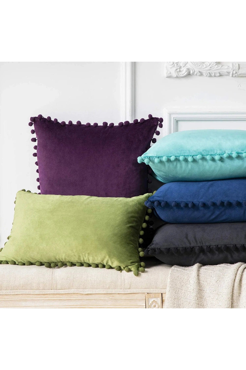 Soft Velvet Square Pillow Case