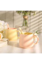 Ceramic Mug with Lid & Spoon