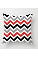 Red Geometric Fashion Pillow Case