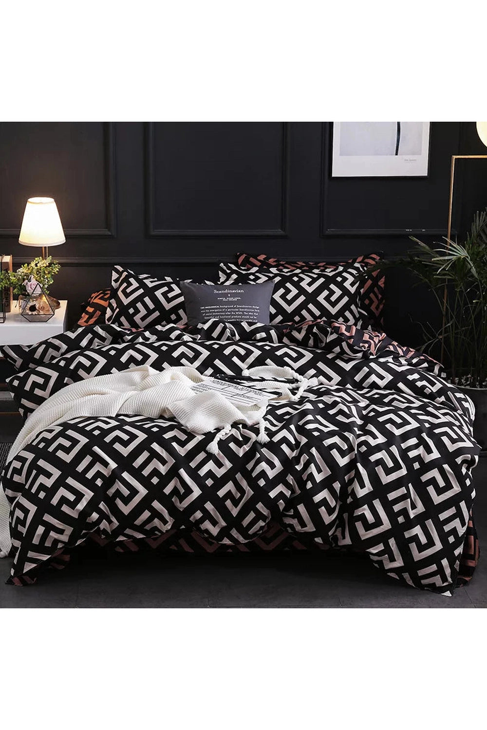 Modern Black Luxury Bedding Set