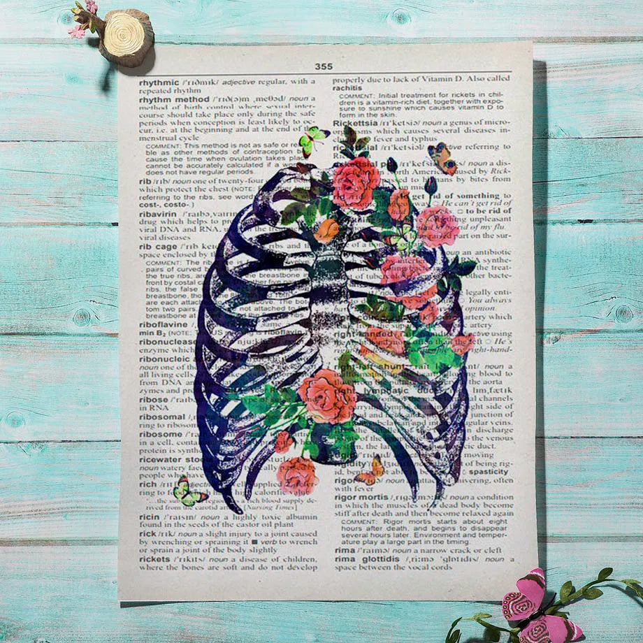 Organ Anatomy Canvas Poster