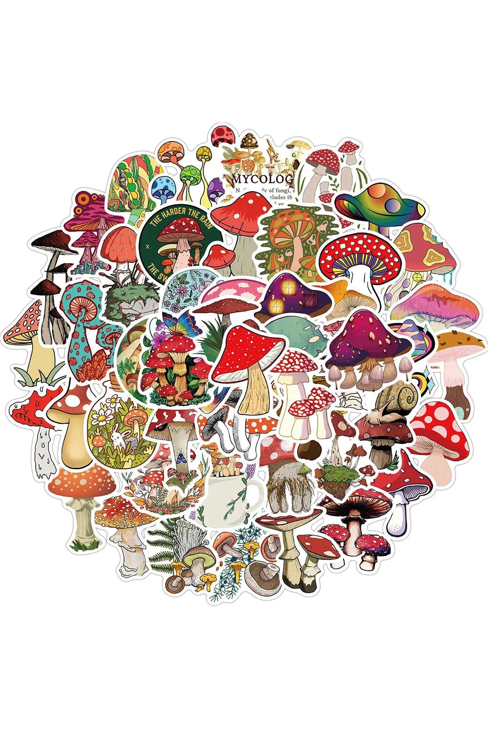 Mushroom Plant Scrapbooking Stickers