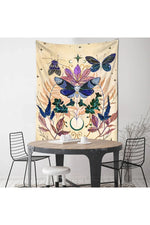 Psychedelic Tapestry Flower Wall Decor Hanging Room Starry Sky Carpet Moon Tapestries Art Home Decoration Accessories