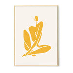 Yoga Silhouette Canvas Poster