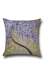 Wall Floral Printed Pillow Case