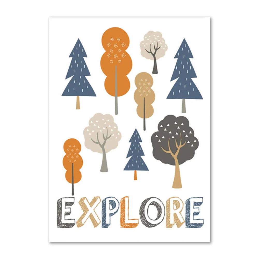 Mountain Adventure Canvas Poster