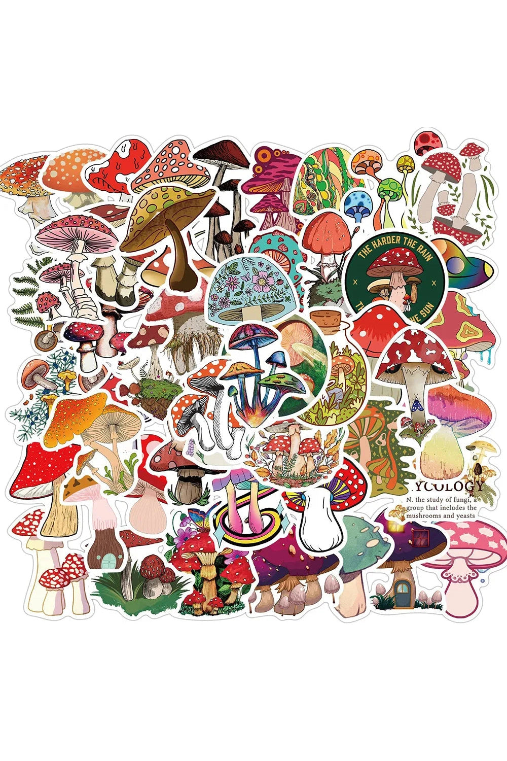 Mushroom Plant Scrapbooking Stickers