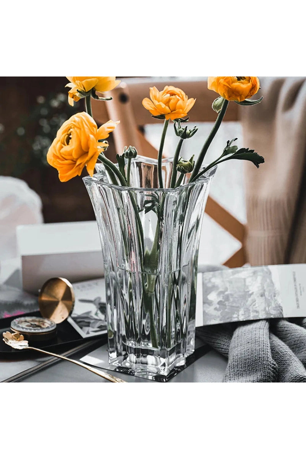 French Crystal Water Vase