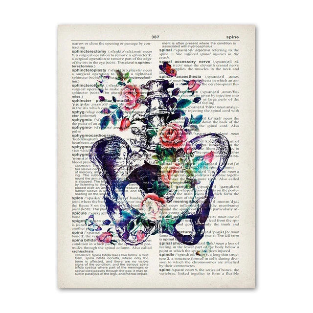 Organ Anatomy Canvas Poster