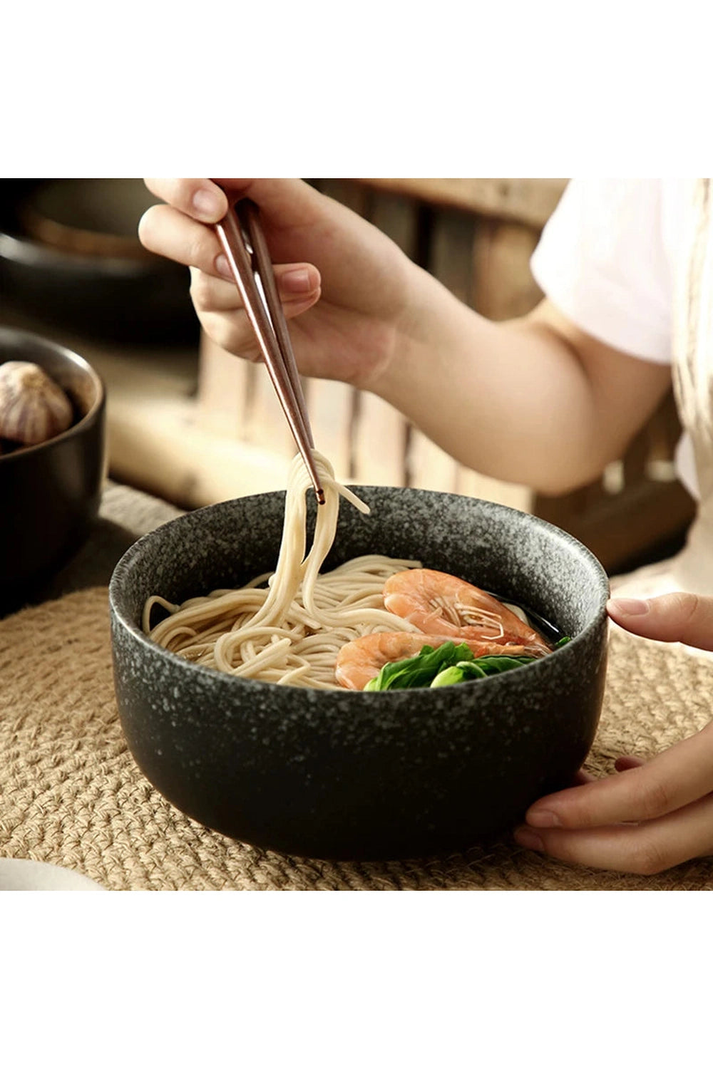 Rustic Harmony Stoneware Bowls