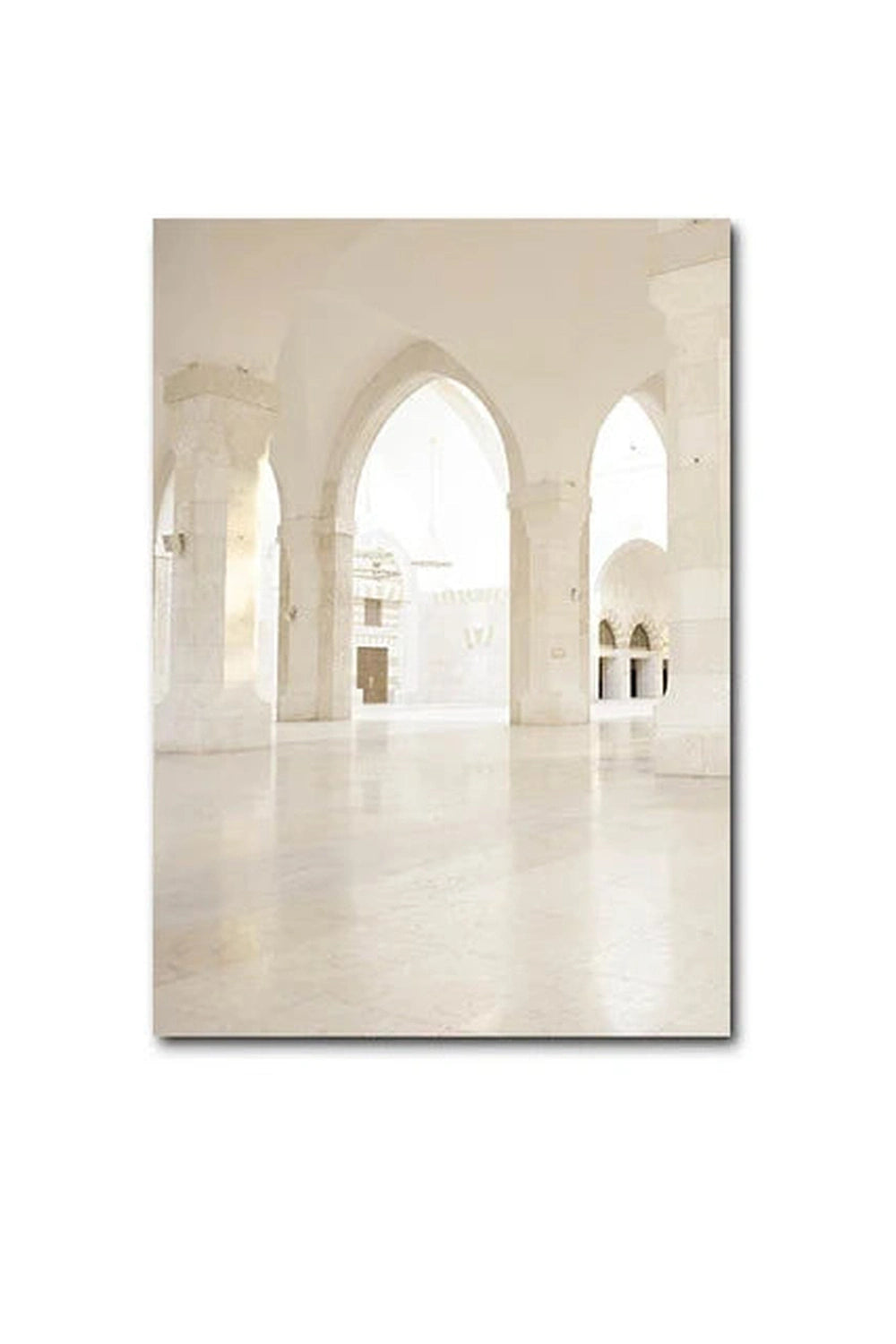 Light Academia Moroccan Canvas Poster