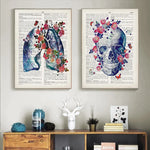 Organ Anatomy Canvas Poster