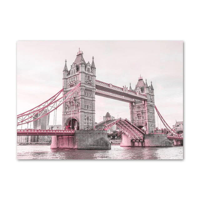 Pink Urban Canvas Poster