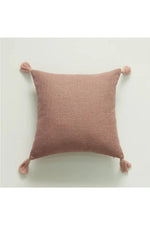 Tasseled Linen Throw Pillow Case