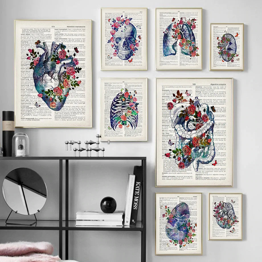 Organ Anatomy Canvas Poster