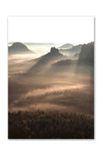 Light Academia Nordic Nature Canvas Poster