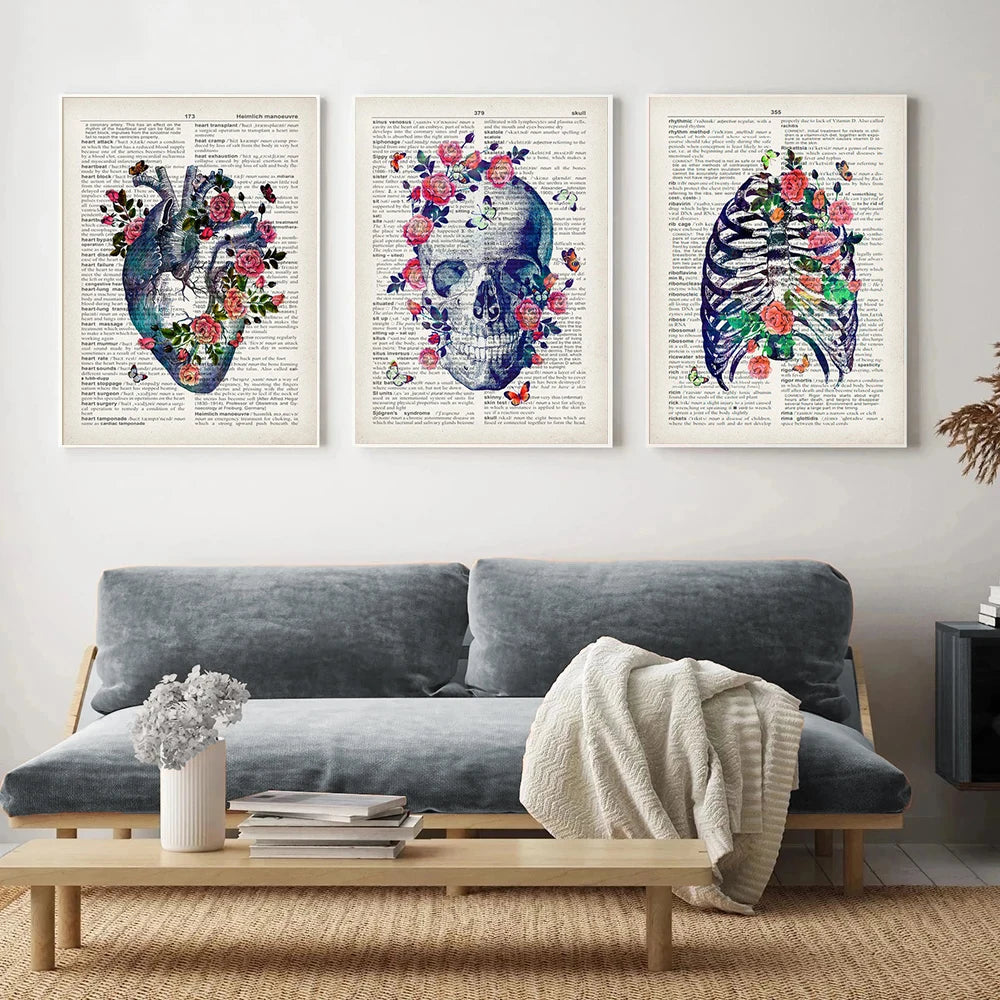 Organ Anatomy Canvas Poster