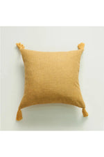 Tasseled Linen Throw Pillow Case