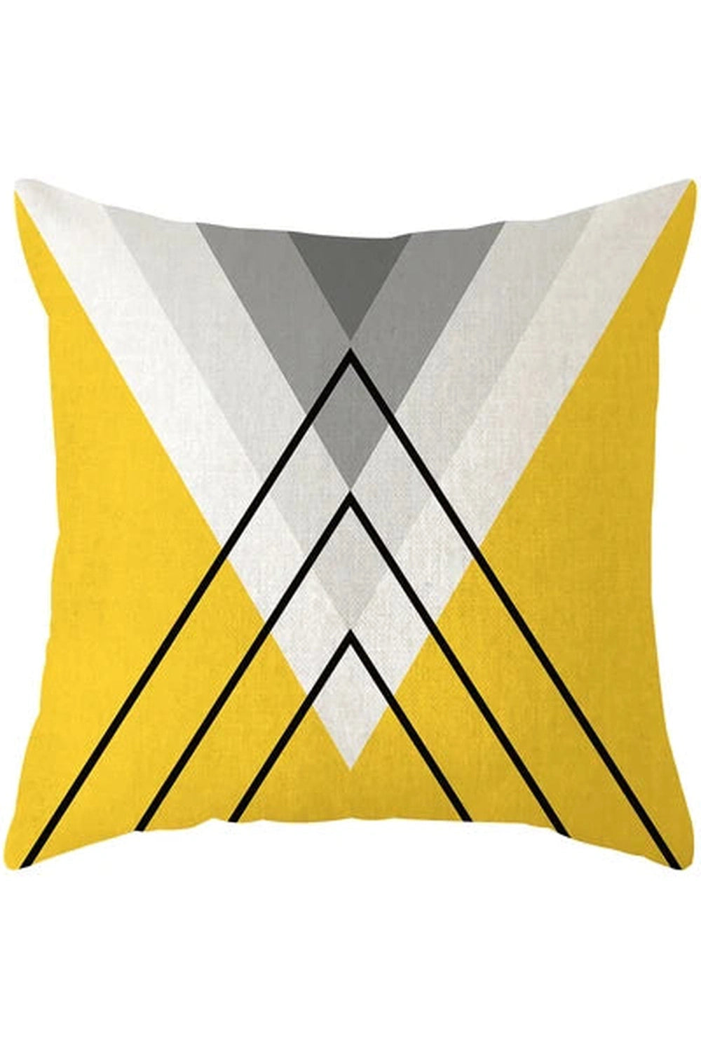 Fall Decor Yellow Deer Geometry Pillow Case