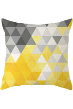 Fall Decor Yellow Deer Geometry Pillow Case