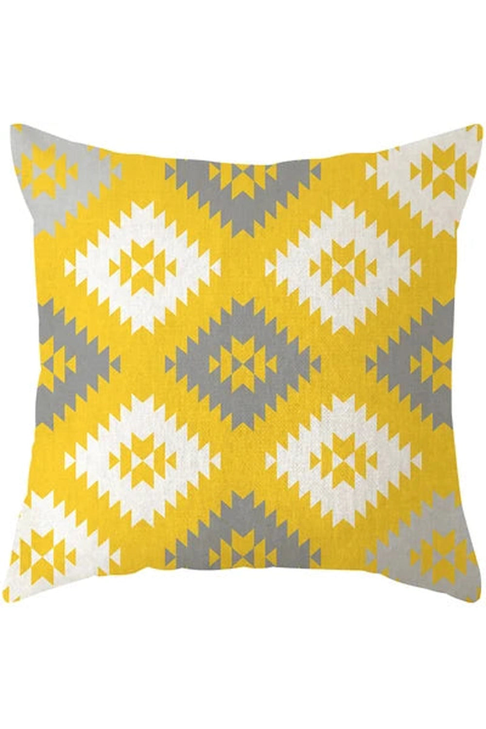 Fall Decor Yellow Deer Geometry Pillow Case