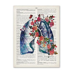 Organ Anatomy Canvas Poster