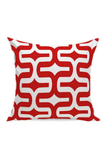 Red Geometric Fashion Pillow Case