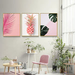 Pink Pineapple Canvas Poster