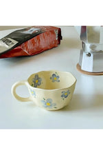 Irregular Flower Ceramic Mug