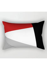 Red Geometric Pillow Case