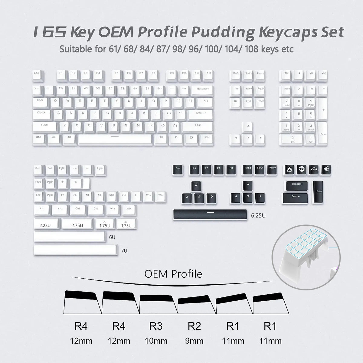 Blue Pudding PBT Keyset