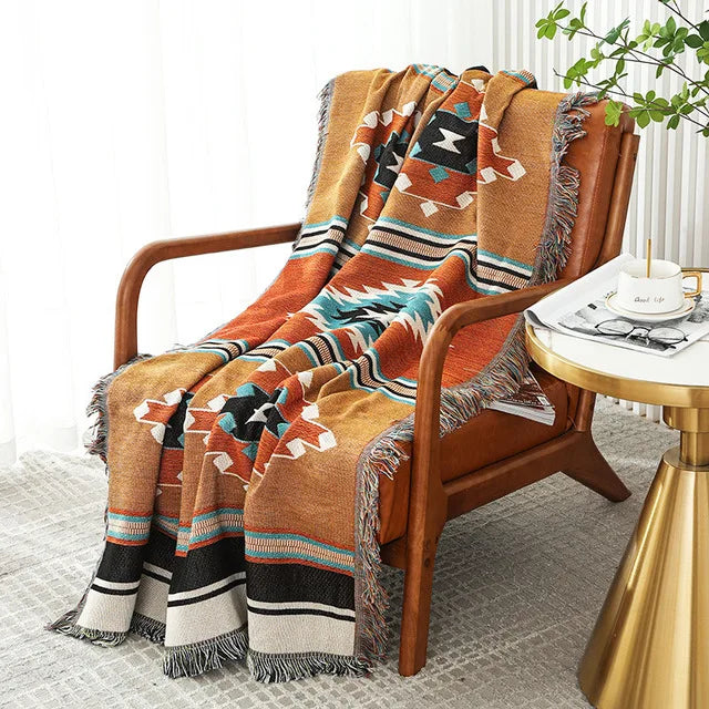 Southwestern Desert Boho Blanket