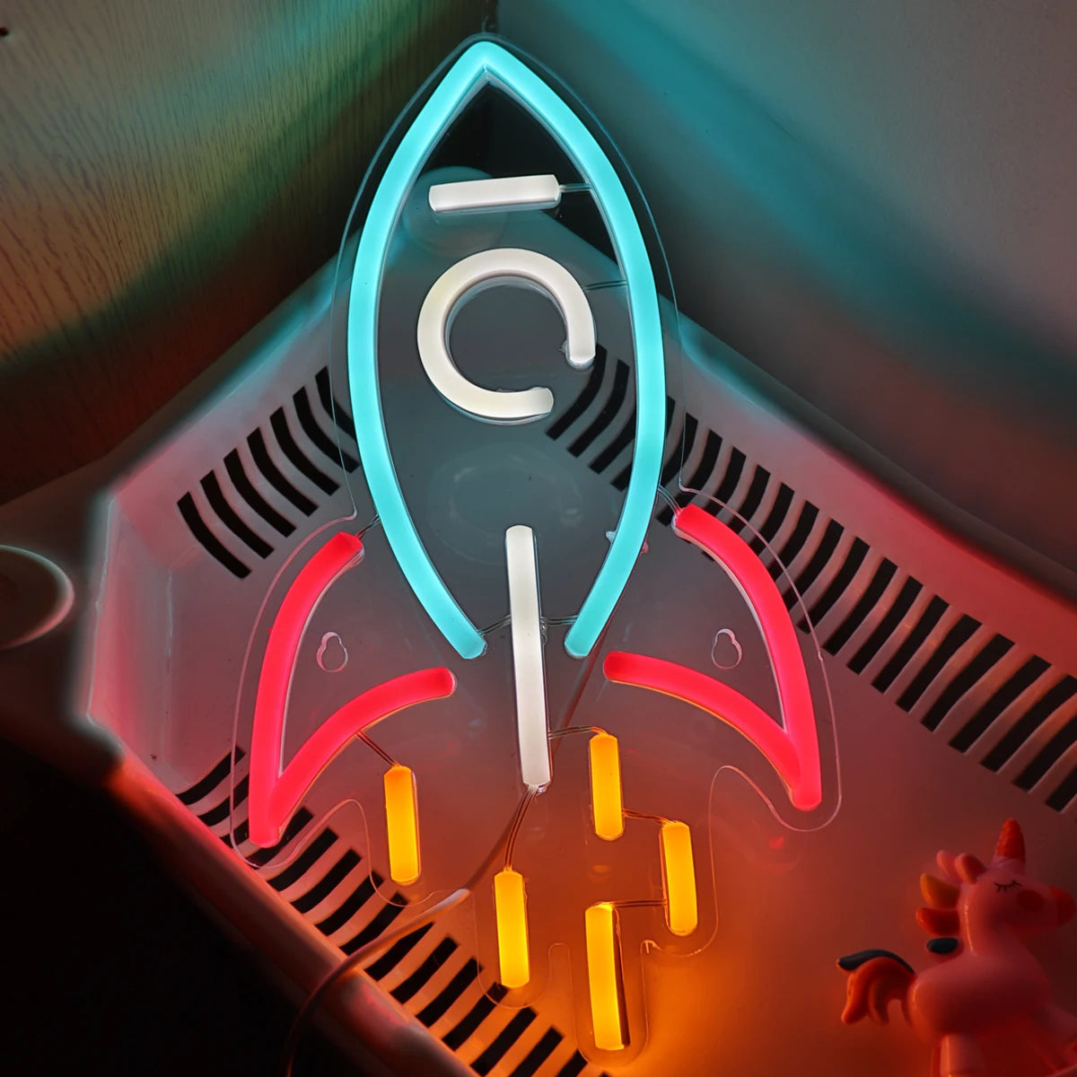 Rocket Launch Neon Sign