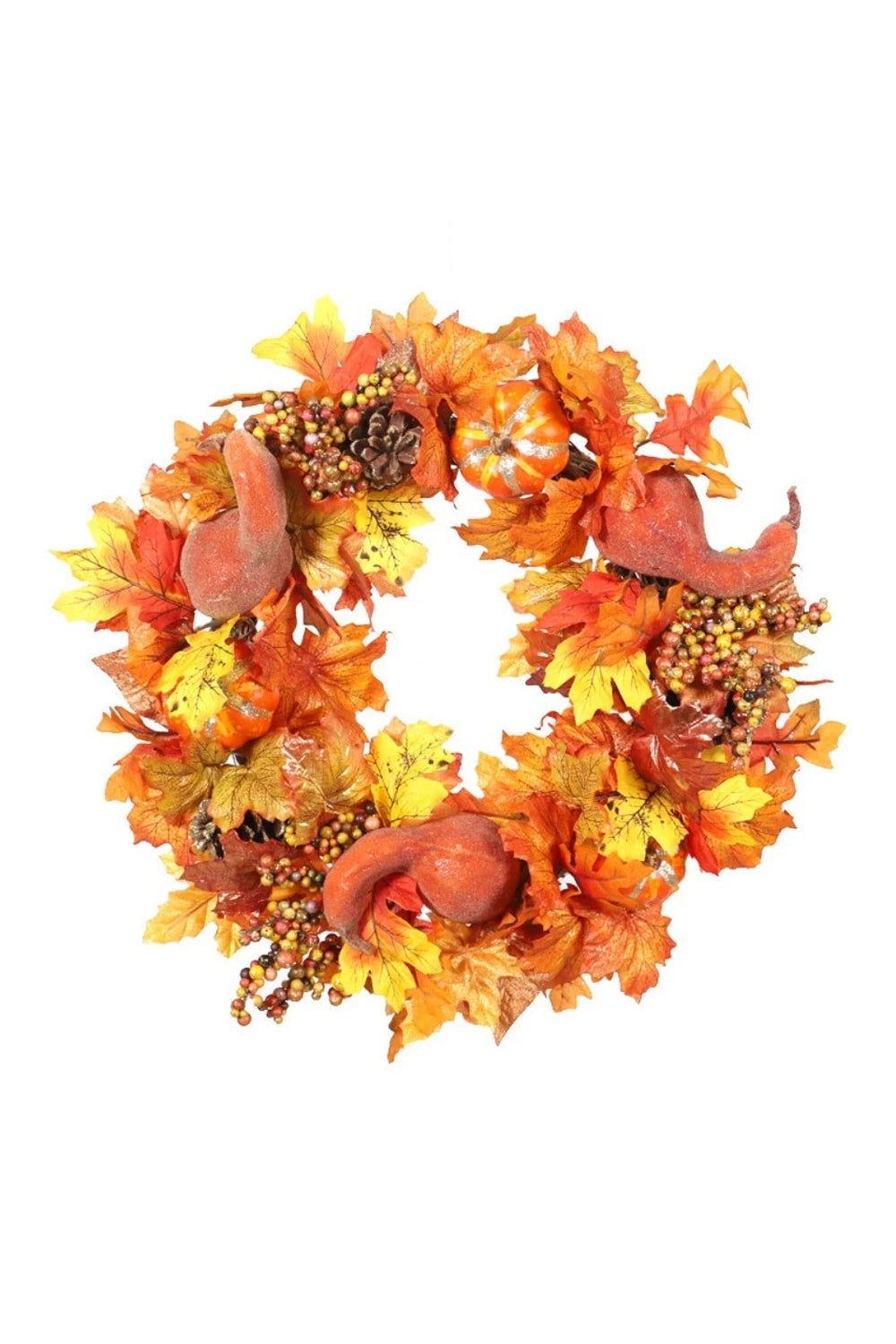 Halloween Harvest Pumpkin Wreath